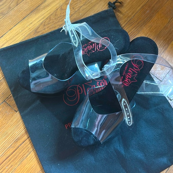 Black Pleaser Heels - Picture 1 of 4